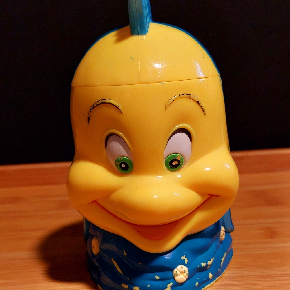 Little Mermaid Flounder Disney on Ice Souvenir Plastic Mug
